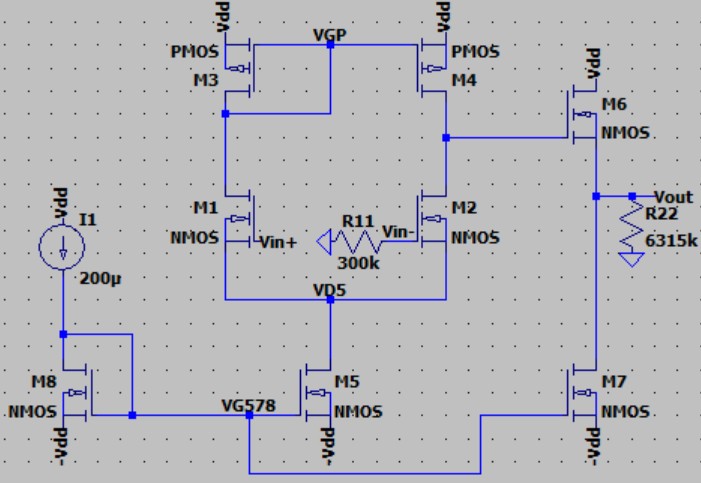 LTspice amplifier simulation project