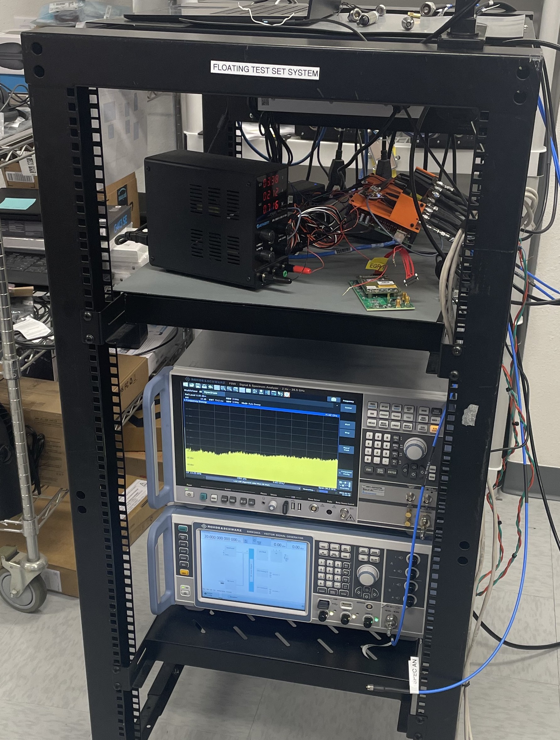 RF rack test setup