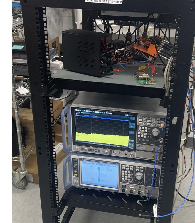 Rack-mounted RF ATP production test stand