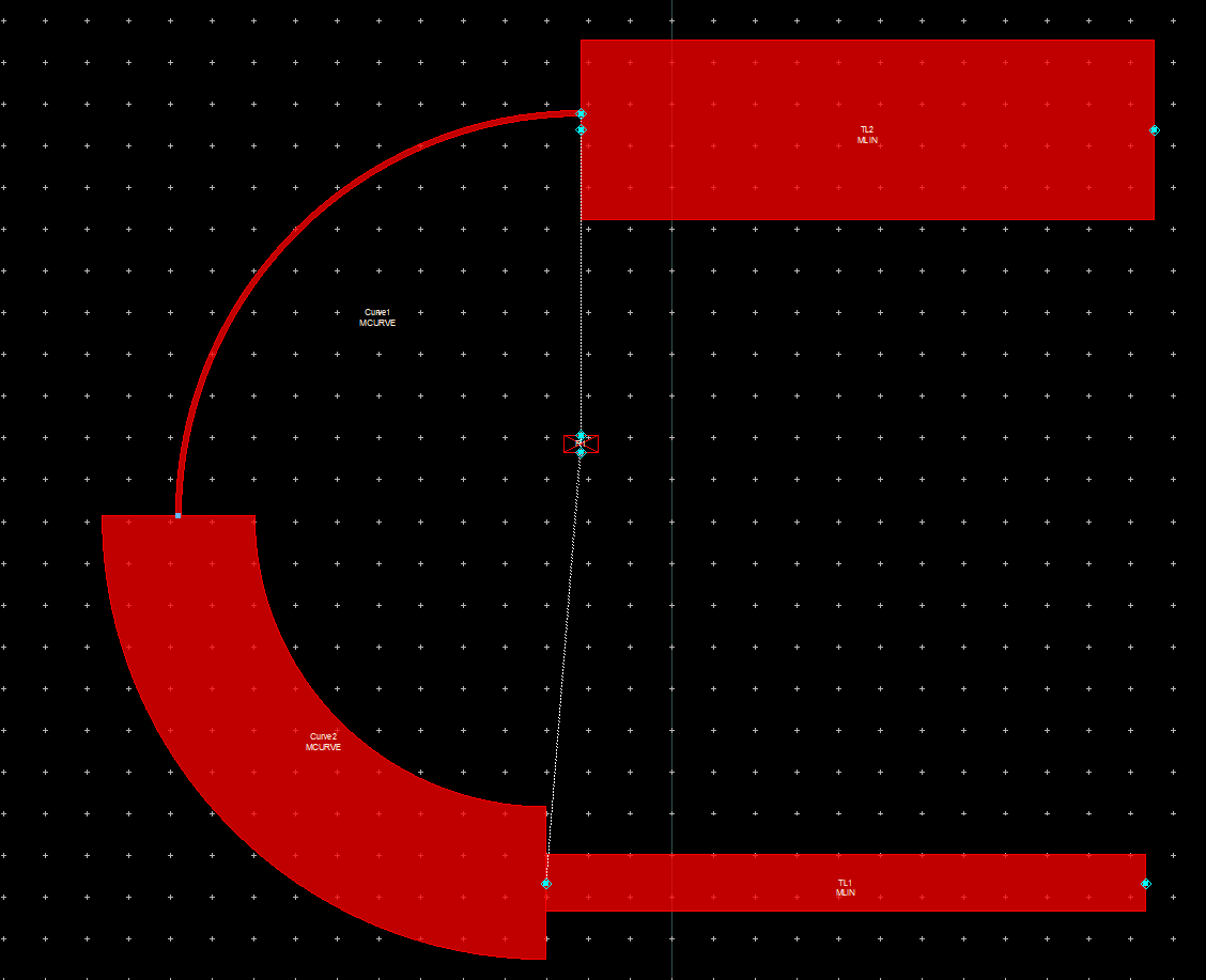 Microstrip layout for unequal Wilkinson divider